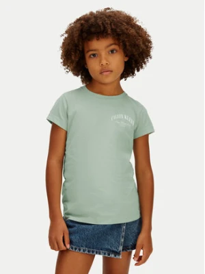 Calvin Klein Jeans T-Shirt LVCKSJA23G Zielony jasny Slim Fit