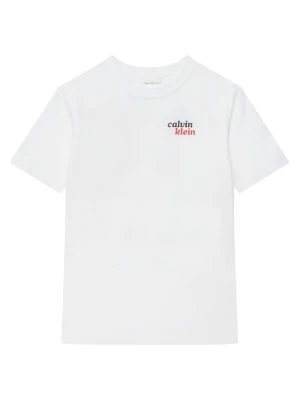 Calvin Klein Jeans T-Shirt LVCKTJA39B Biały Regular Fit