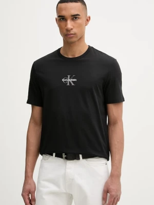 Calvin Klein Jeans t-shirt męski bawełniany czarny