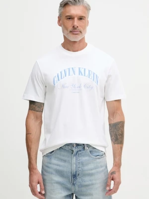 Calvin Klein Jeans T-shirt męski bawełniany biały