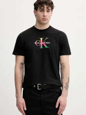 Calvin Klein Jeans T-shirt męski bawełniany czarny