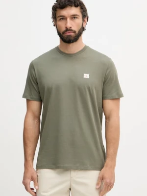 Calvin Klein Jeans T-shirt męski bawełniany zielony