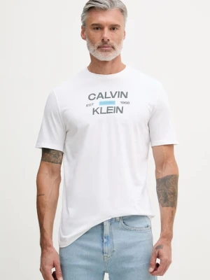 Calvin Klein Jeans T-shirt męski bawełniany biały