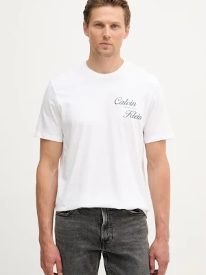 Calvin Klein Jeans T-shirt męski bawełniany biały