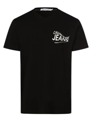 Calvin Klein Jeans T-shirt męski Mężczyźni Bawełna czarny nadruk,