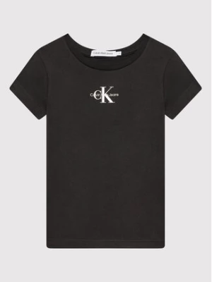 Calvin Klein Jeans T-Shirt Micro Monogram IG0IG01470 Czarny Slim Fit