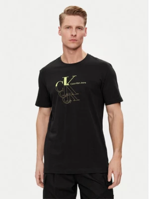 Calvin Klein Jeans T-Shirt Monogram Echo J30J325352 Czarny Regular Fit