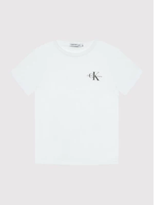 Calvin Klein Jeans T-Shirt Monogram IB0IB01231 Biały Regular Fit