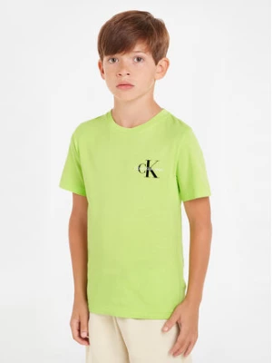 Calvin Klein Jeans T-Shirt Monogram IB0IB01231 Zielony Regular Fit