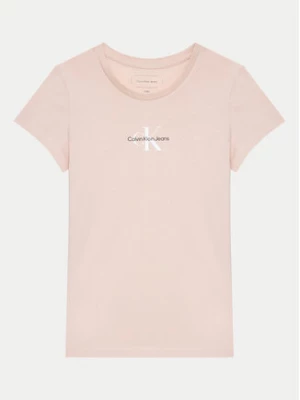 Calvin Klein Jeans T-Shirt Monogram IG0IG01470 Różowy Regular Fit