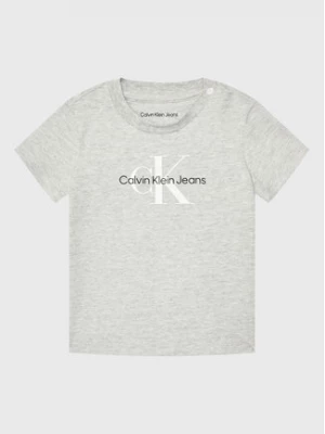Calvin Klein Jeans T-Shirt Monogram IN0IN00001 Szary Regular Fit