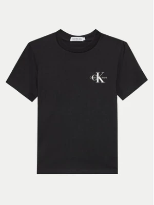 Calvin Klein Jeans T-Shirt Monogram IU0IU00624 D Czarny Regular Fit