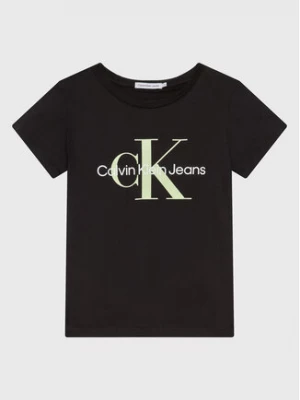 Calvin Klein Jeans T-Shirt Monogram Logo IU0IU00267 Czarny Regular Fit