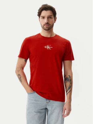 Zdjęcie produktu Calvin Klein Jeans T-Shirt Monologo J30J325649 Czerwony Regular Fit