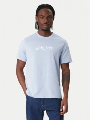 Calvin Klein Jeans T-Shirt NYC Graphic LV14RE831G Fioletowy Regular Fit