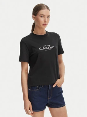 Calvin Klein Jeans T-Shirt NYC Logo LV047F810G Czarny Classic Fit
