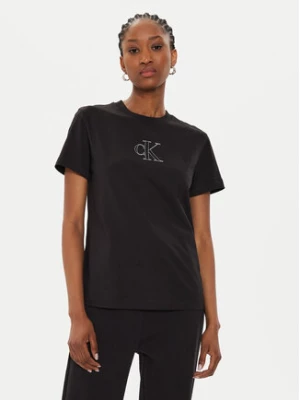Calvin Klein Jeans T-Shirt Outlined J20J224791 Czarny Regular Fit