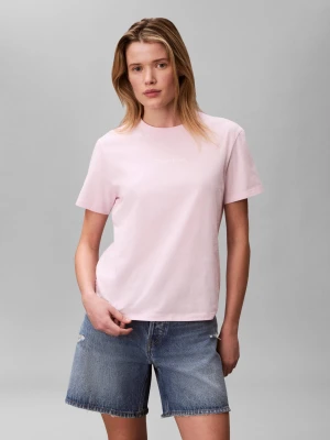 Calvin Klein Jeans T-shirt | Regular Fit pudrowy róż