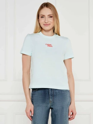 Calvin Klein Jeans T-shirt | Regular Fit miętowy