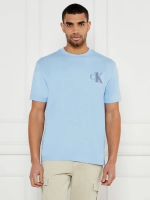 Calvin Klein Jeans T-shirt | Regular Fit błękitny