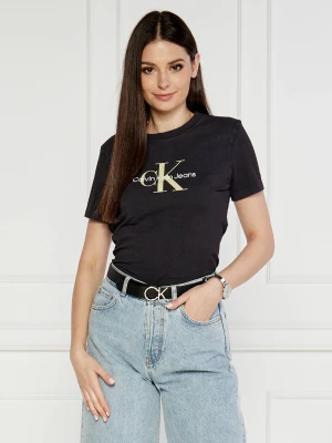 Calvin Klein Jeans T-shirt | Regular Fit czarny