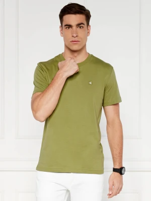 Calvin Klein Jeans T-shirt | Regular Fit oliwkowy