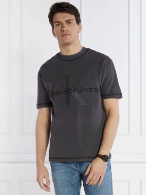 Calvin Klein Jeans T-shirt | Regular Fit grafitowy