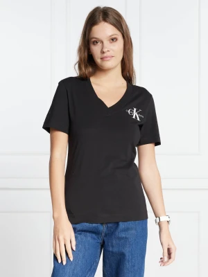 Calvin Klein Jeans T-shirt | Regular Fit czarny