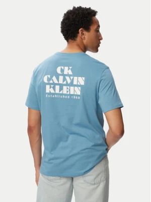 Zdjęcie produktu Calvin Klein Jeans T-Shirt Resort Graphic LV04RG802G Niebieski Regular Fit