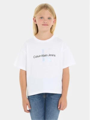 Calvin Klein Jeans T-Shirt Serenity IG0IG02434 Biały Boxy Fit