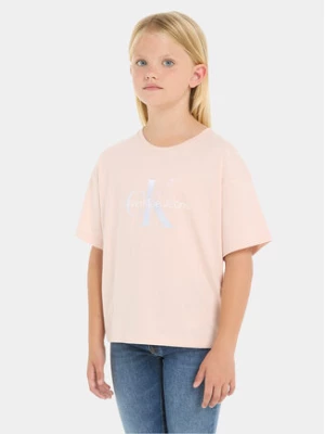 Calvin Klein Jeans T-Shirt Serenity IG0IG02434 Różowy Boxy Fit