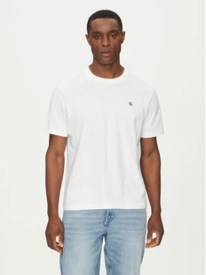 Calvin Klein Jeans T-Shirt Serif Font Graphic J30J327473 Biały Regular Fit