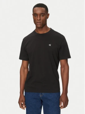 Calvin Klein Jeans T-Shirt Serif Font Graphic J30J327473 Czarny Regular Fit