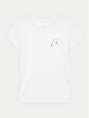 Calvin Klein Jeans T-Shirt Signage IG0IG02624 Biały Slim Fit