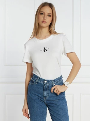 Calvin Klein Jeans T-shirt | Slim Fit biały