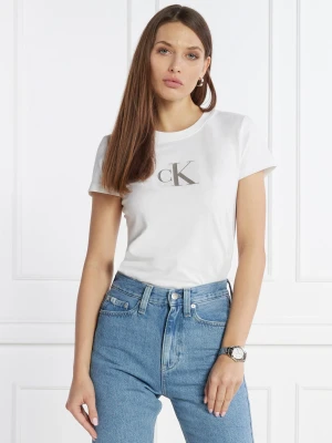 Calvin Klein Jeans T-shirt | Slim Fit biały