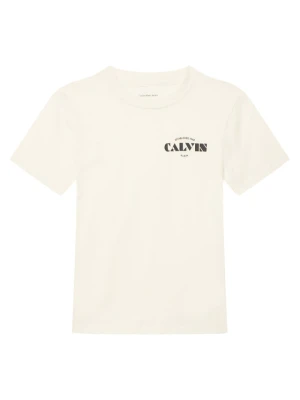Calvin Klein Jeans T-Shirt Small Chest LVCKTJA40B Biały Regular Fit