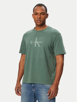 Calvin Klein Jeans T-Shirt SS 20S LV04RG832G Zielony Regular Fit