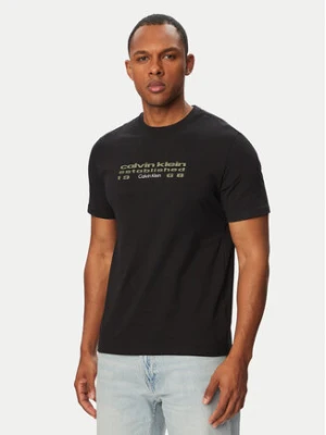 Calvin Klein Jeans T-Shirt SS 30s EU LV04RG800G Czarny Regular Fit