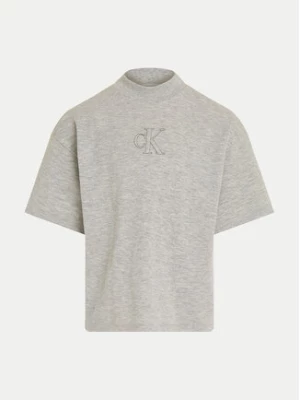 Calvin Klein Jeans T-Shirt Stitch Monogram IG0IG02537 Szary Regular Fit