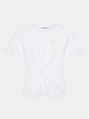 Calvin Klein Jeans T-Shirt Twist IG0IG02344 Biały Regular Fit