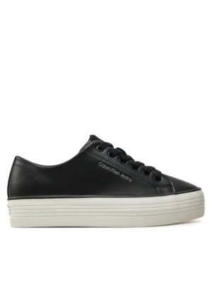 Calvin Klein Jeans Tenisówki Bold Vulc Flatf Low Lth In YW0YW01633 Czarny