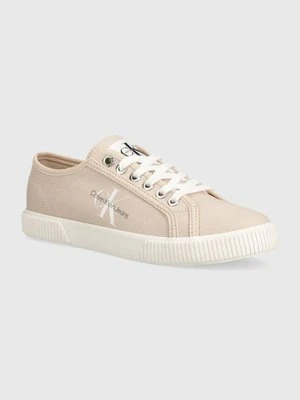 Calvin Klein Jeans tenisówki ESS VULC MONO W damskie kolor beżowy YW0YW00482