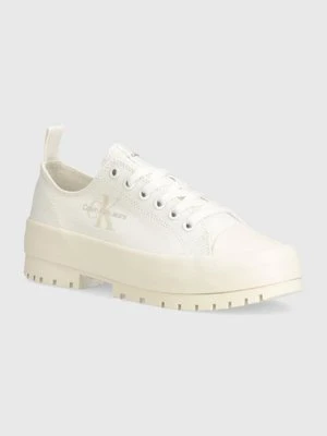 Calvin Klein Jeans tenisówki LUGGED HYBRID LACEUP ML MTR damskie kolor biały YW0YW01505