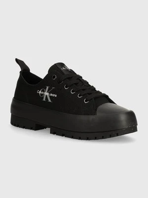 Calvin Klein Jeans tenisówki LUGGED HYBRID LACEUP ML MTR damskie kolor czarny YW0YW01505