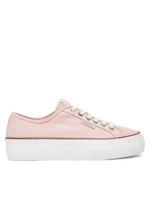 Calvin Klein Jeans Tenisówki Vulc Flatform Ctn Logo Tag YW0YW01838 Różowy