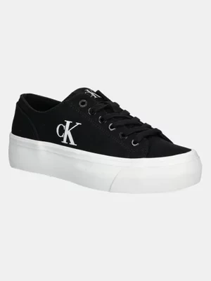 Calvin Klein Jeans tenisówki VULC FLATFORM LOW CV MG damskie kolor czarny YW0YW01763