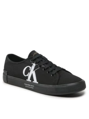 Calvin Klein Jeans Tenisówki Vulc Low Oversized Brand YM0YM00687 Czarny