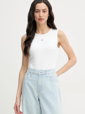 Zdjęcie produktu Calvin Klein Jeans top damski bawełniany z elastanem
