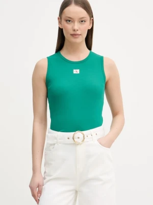 Calvin Klein Jeans top damski bawełniany z elastanem